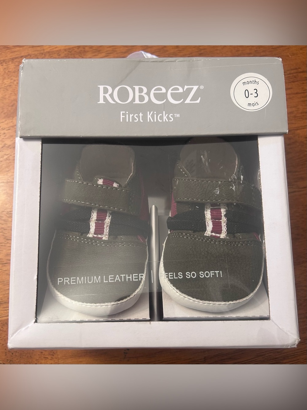 Robeez First Kicks Baby Shoes (0-3 Months)